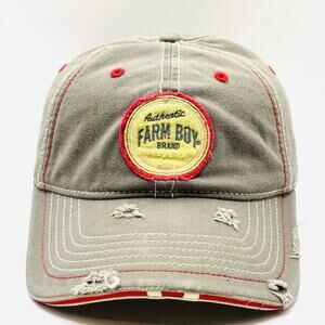 Farm Boy Co-Op & Feed Co. Brand Hat Cap SnapBack Strap Adjustable Distressed